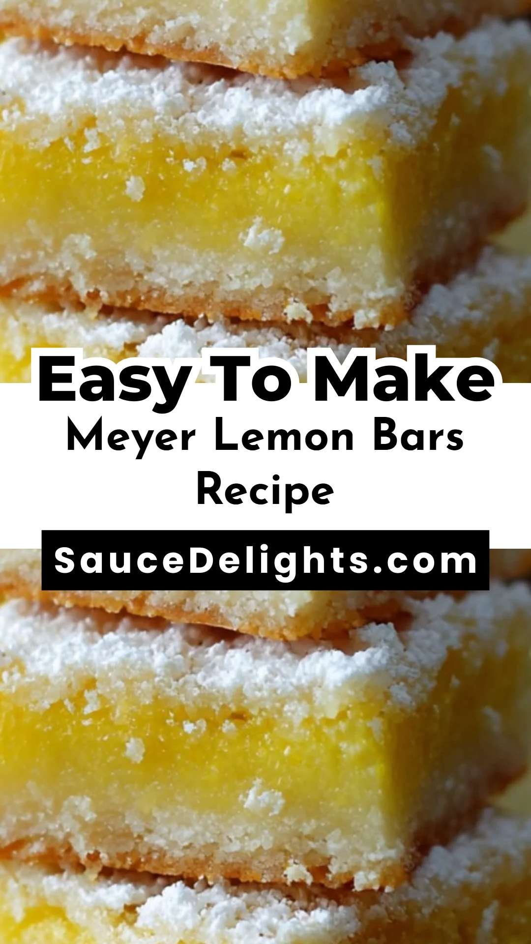 Meyer Lemon Bars Recipe