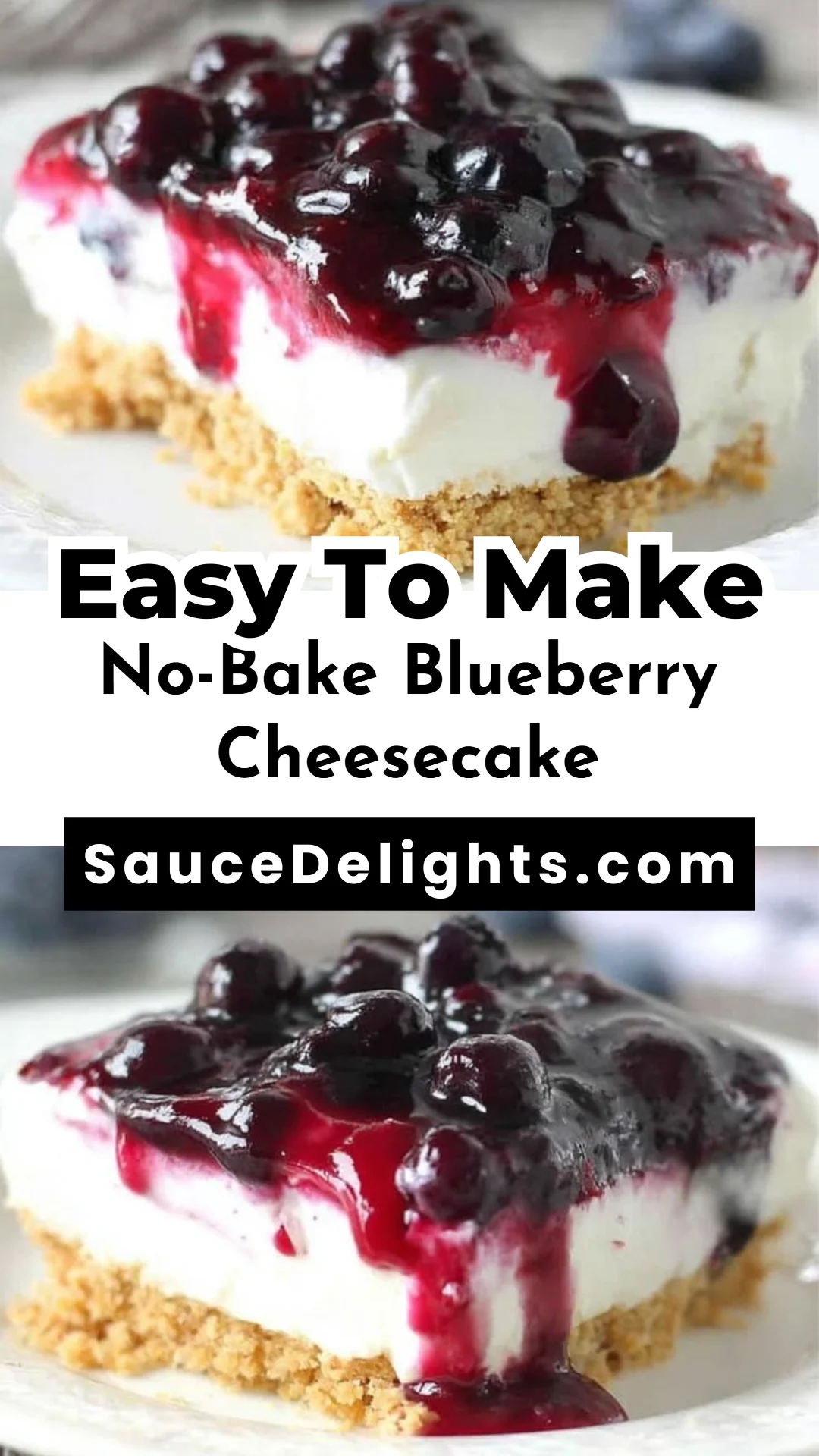 No-Bake Blueberry Cheesecake