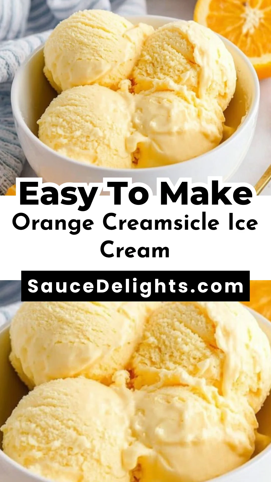 Orange Creamsicle Ice Cream