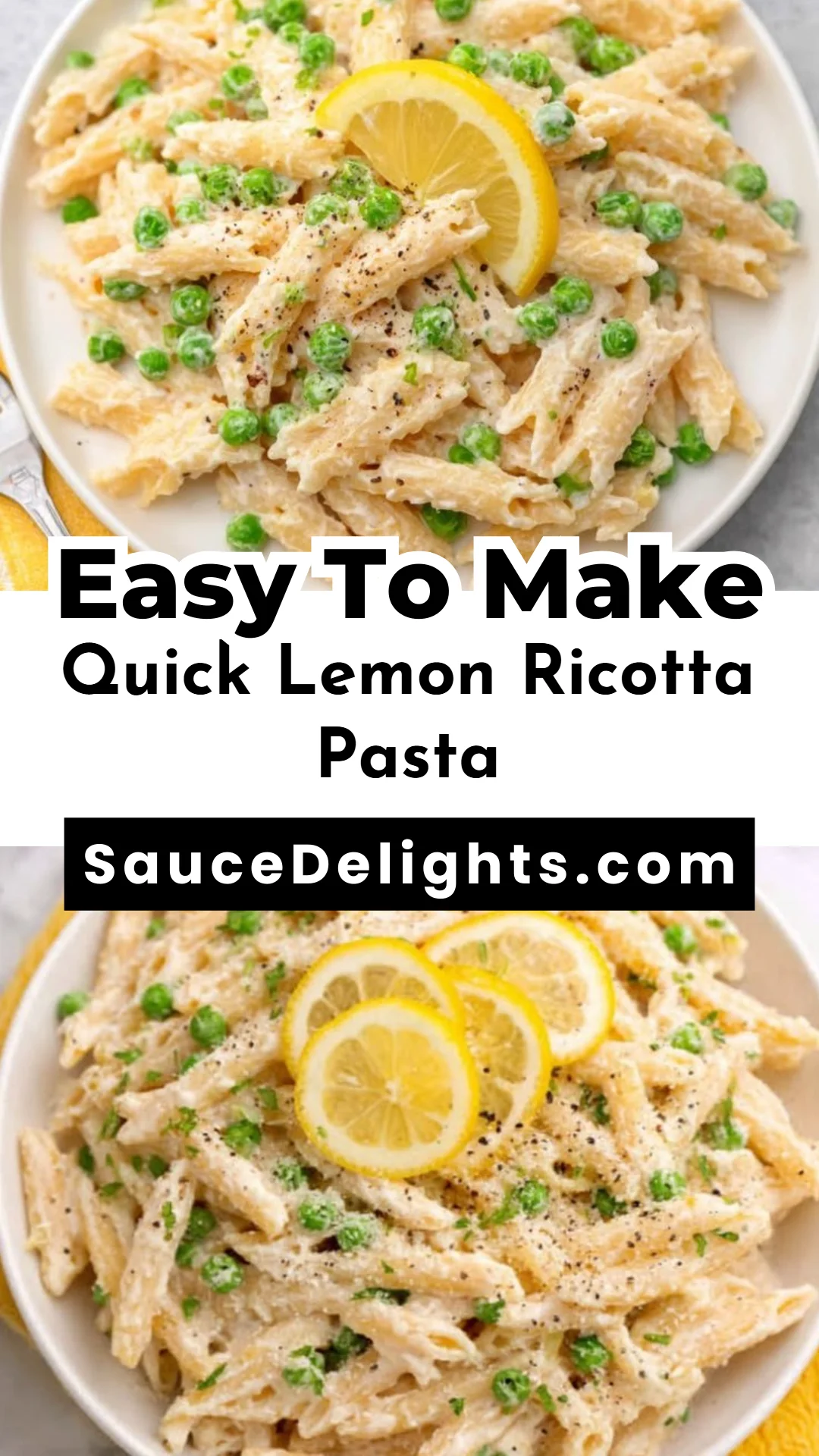 Quick Lemon Ricotta Pasta