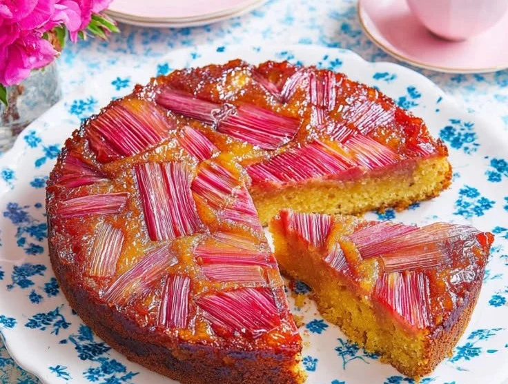Rhubarb Upside Down Cake