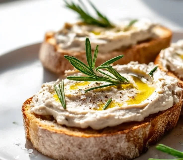 Rosemary White Bean Bruschetta