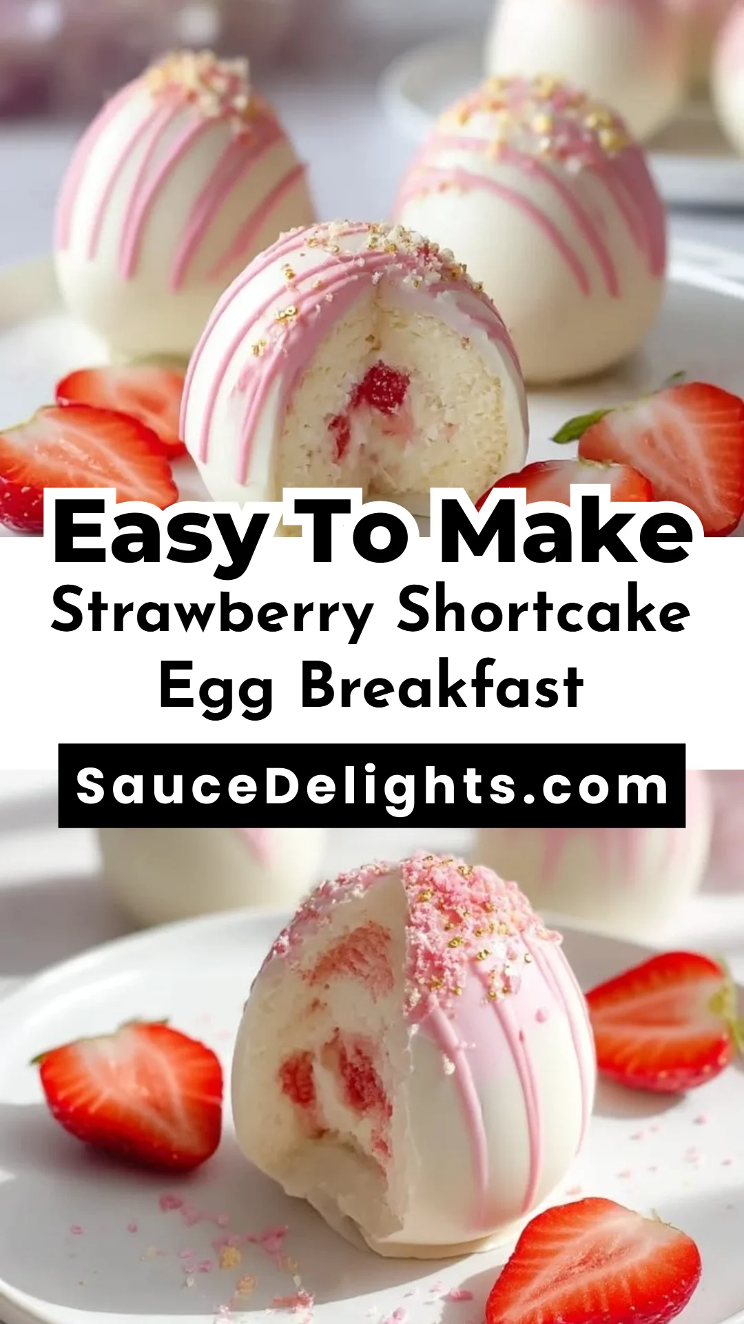 Strawberry Shortcake Egg Breakfast