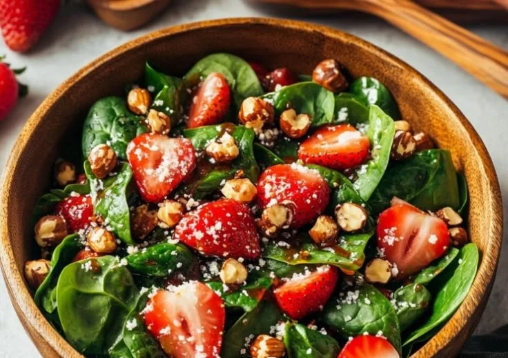 Strawberry Spinach Salad