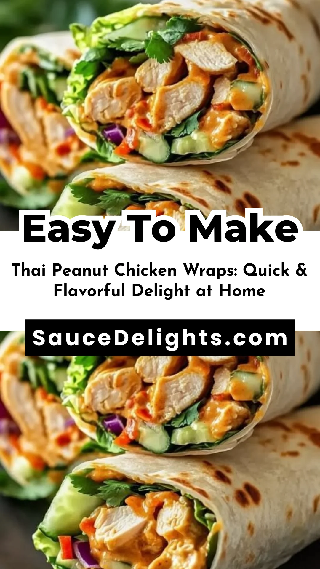 Thai Peanut Chicken Wraps: Quick & Flavorful Delight at Home