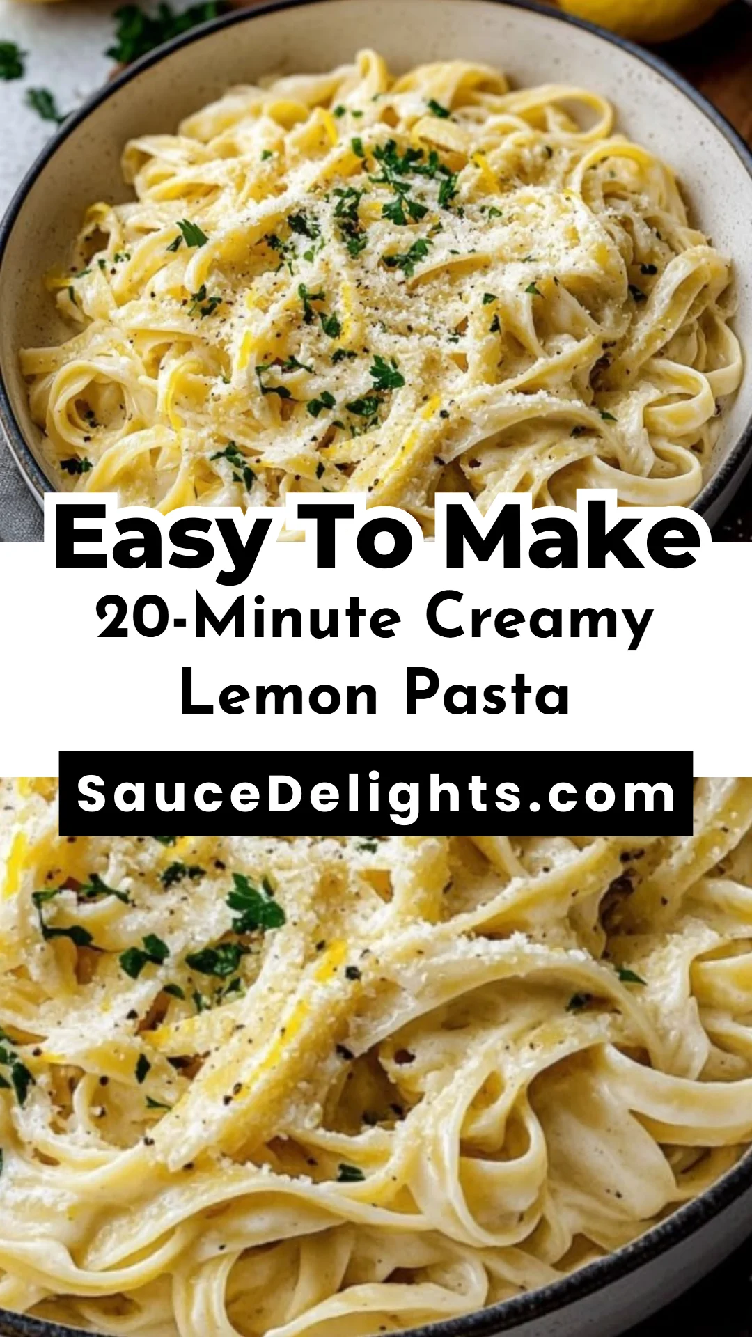 20-Minute Creamy Lemon Pasta
