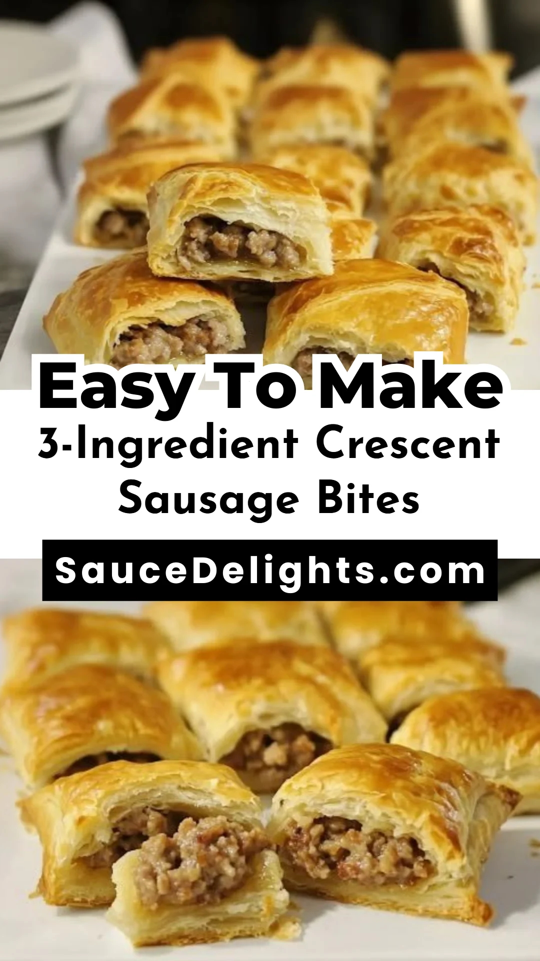 3-Ingredient Crescent Sausage Bites