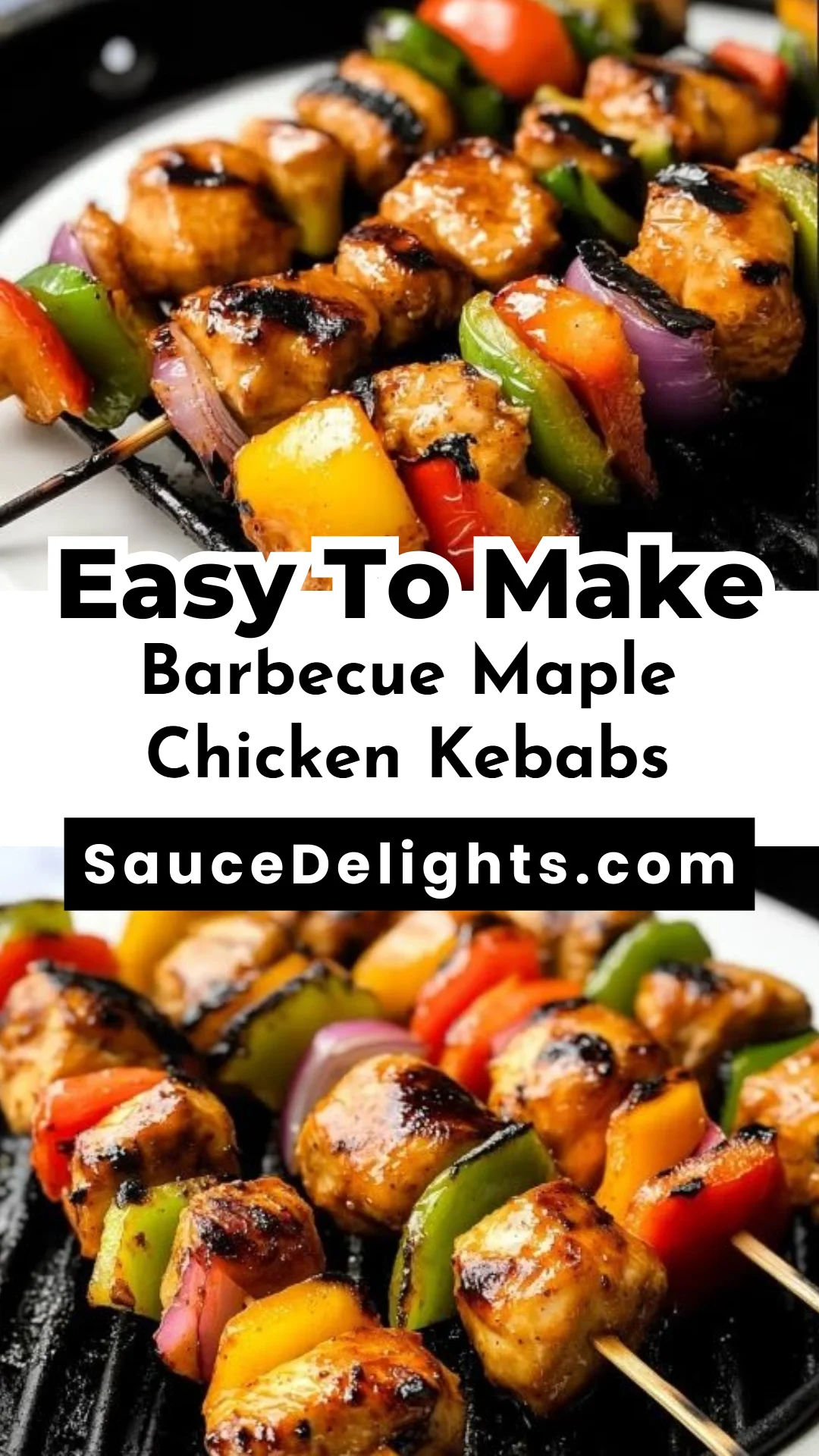 Barbecue Maple Chicken Kebabs