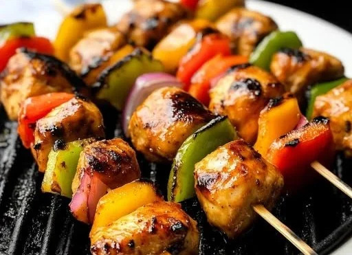 Barbecue Maple Chicken Kebabs