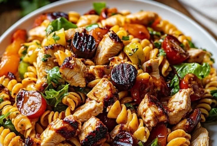 BBQ Chicken Ranch Pasta Salad