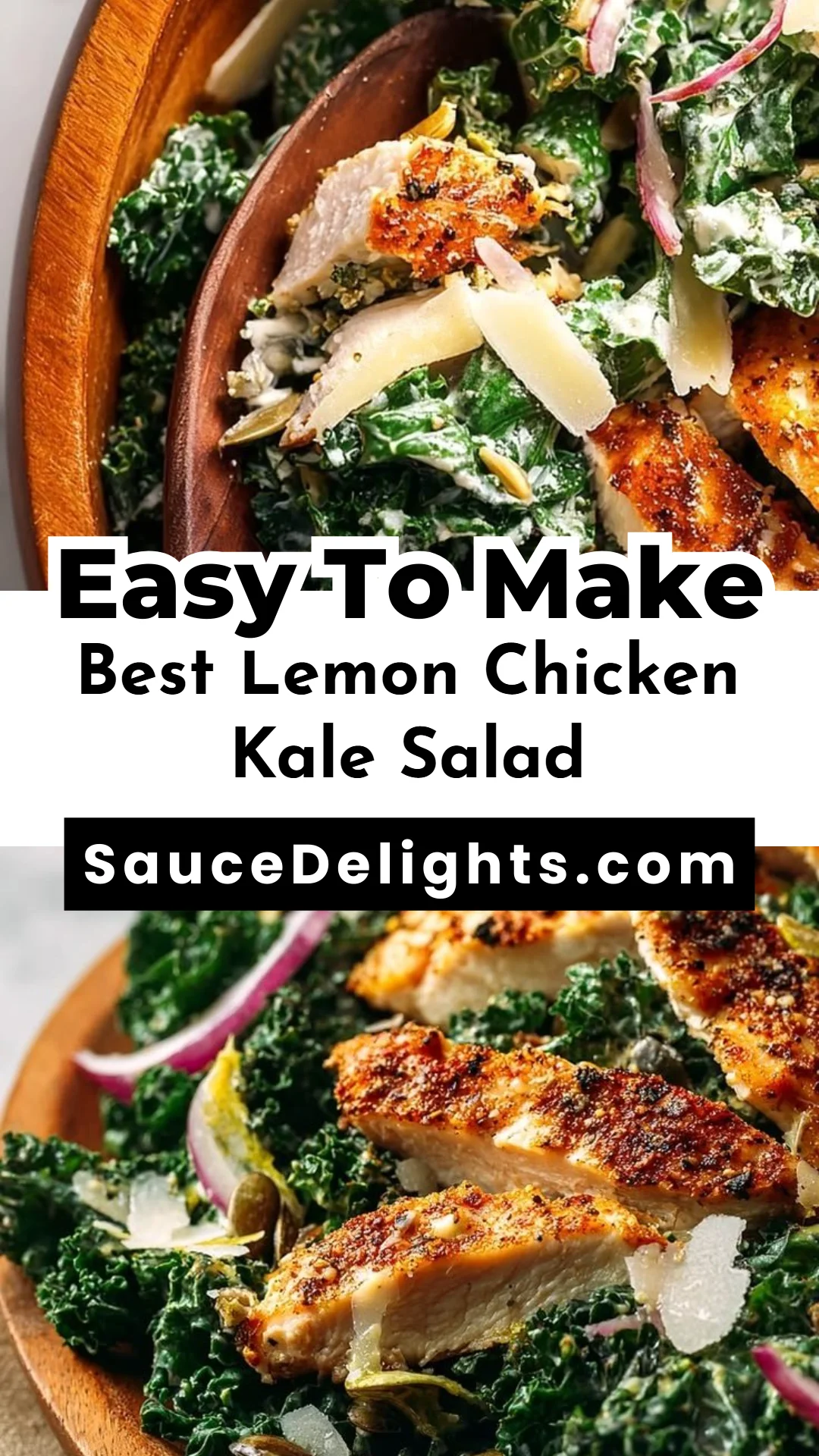 Best Lemon Chicken Kale Salad