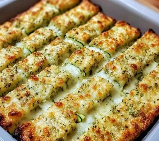 Cheesy Zucchini Breadsticks