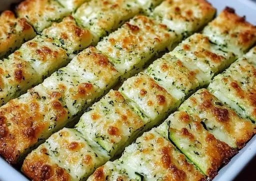 Cheesy Zucchini Breadsticks
