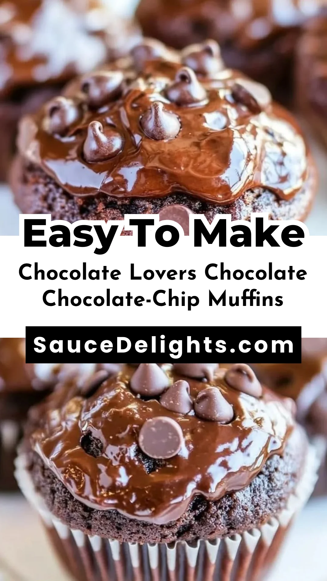 Chocolate Lovers Chocolate Chocolate-Chip Muffins