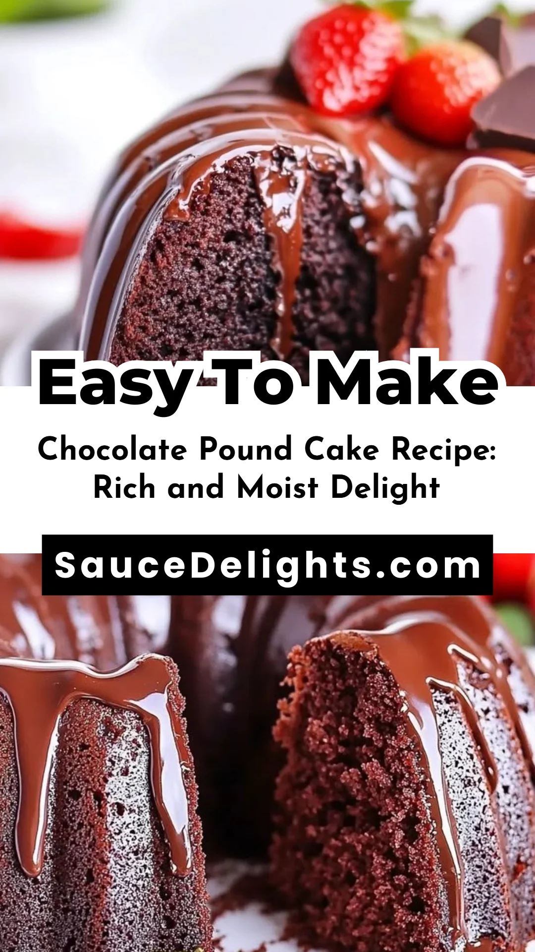 Chocolate Pound Cake Recipe: Rich and Moist Delight