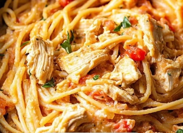 Creamy Sun-Dried Tomato Shrimp with Spinach Pasta