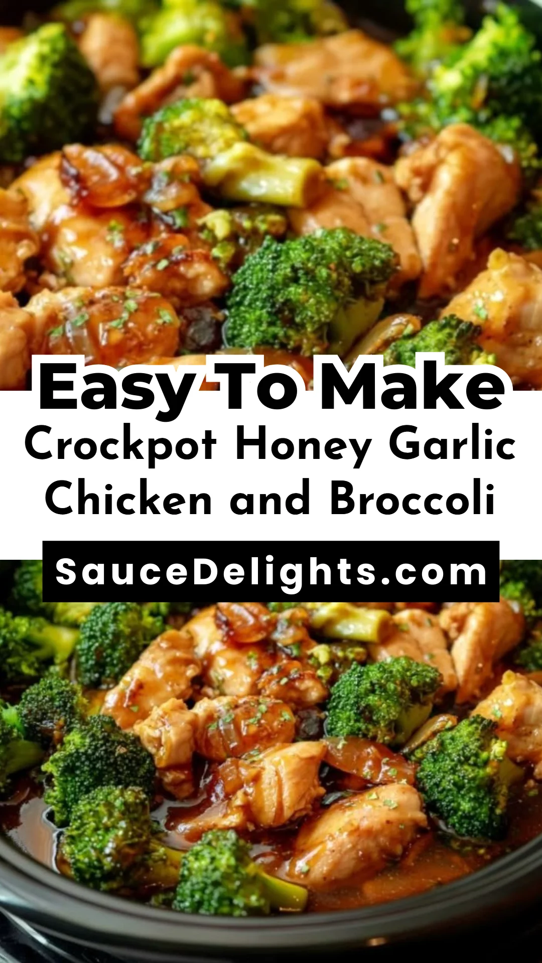 Crockpot Honey Garlic Chicken and Broccoli
