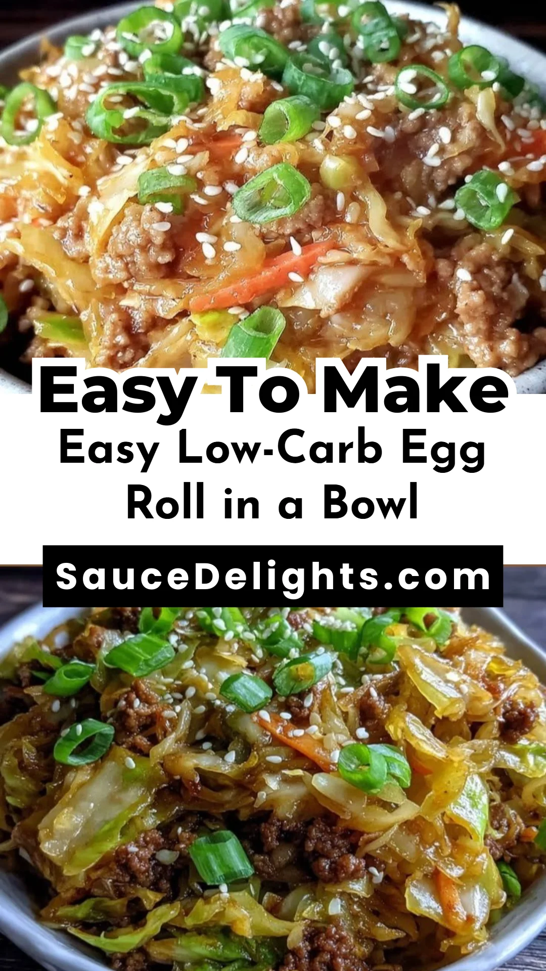 Easy Low-Carb Egg Roll in a Bowl