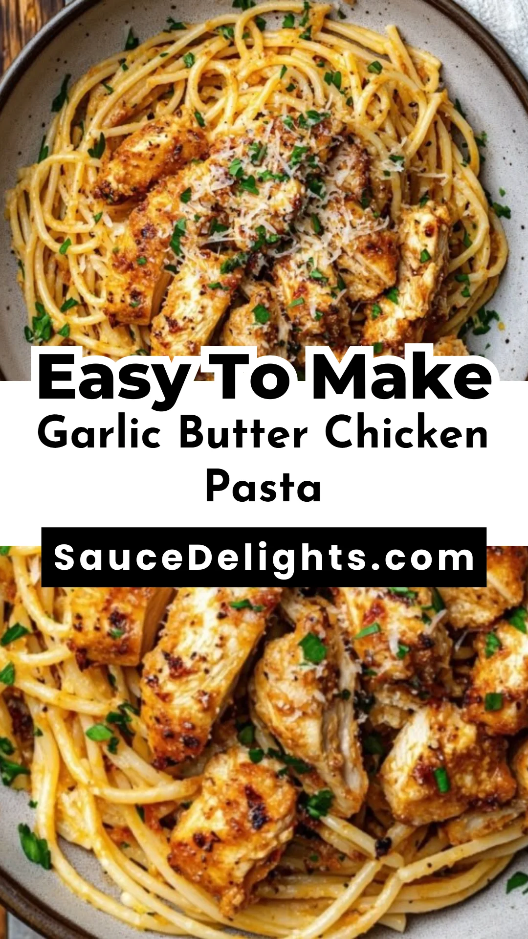 Garlic Butter Chicken Pasta