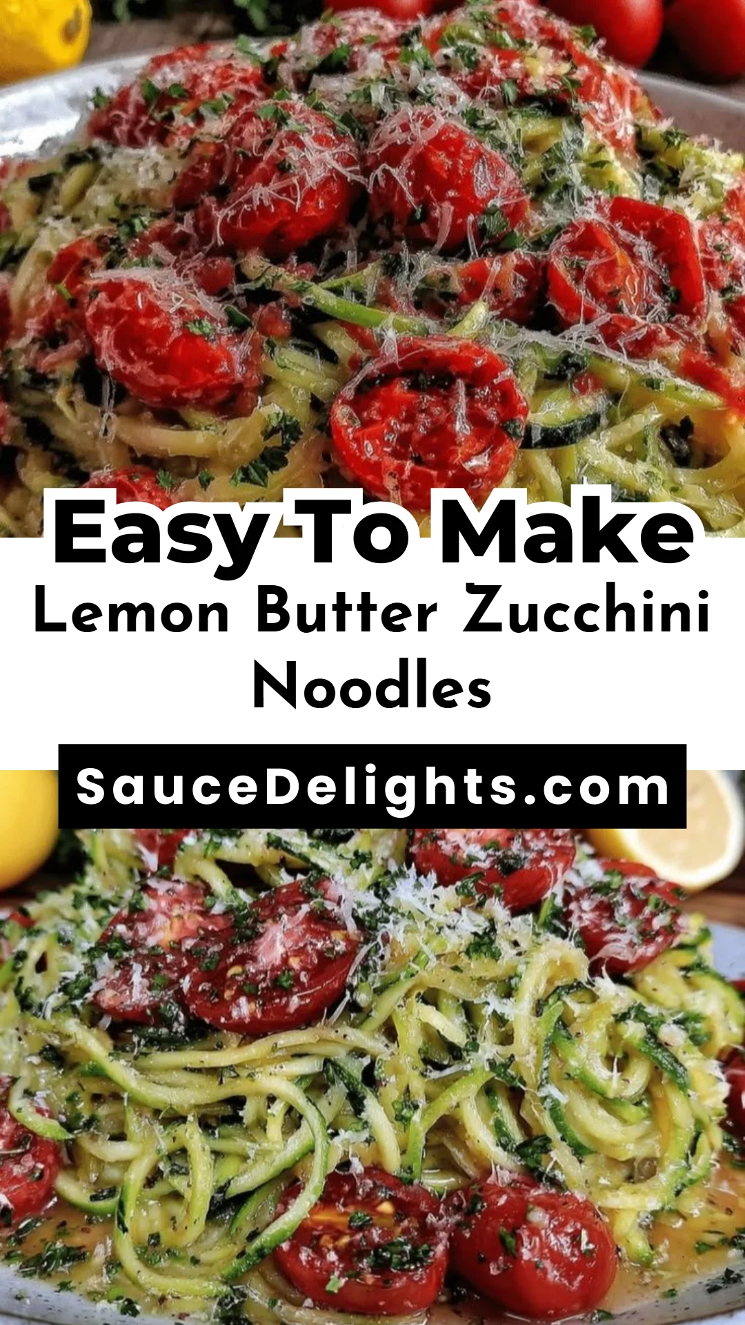 Lemon Butter Zucchini Noodles