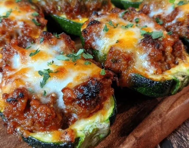 Loaded Zucchini Boats