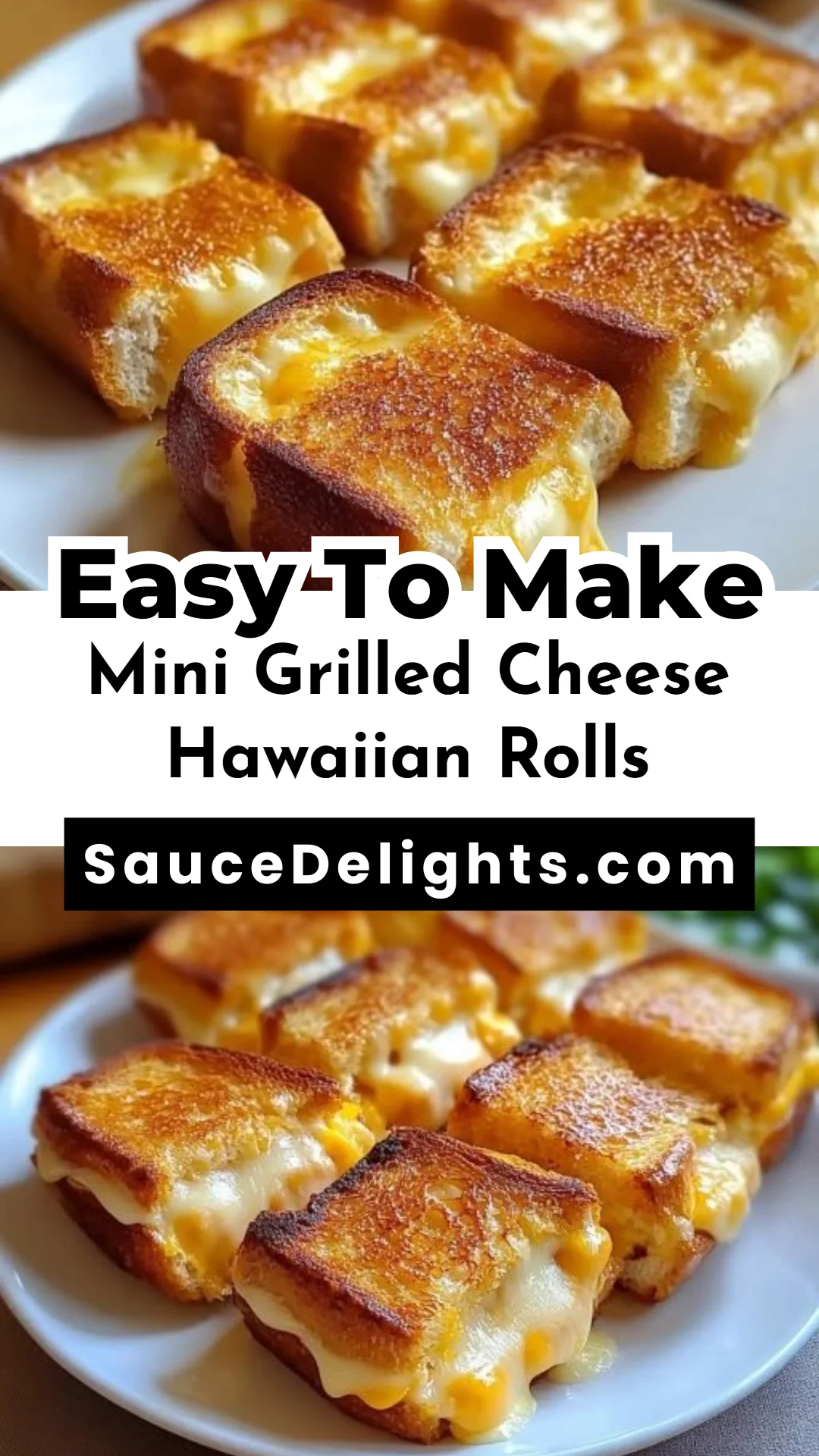 Mini Grilled Cheese Hawaiian Rolls
