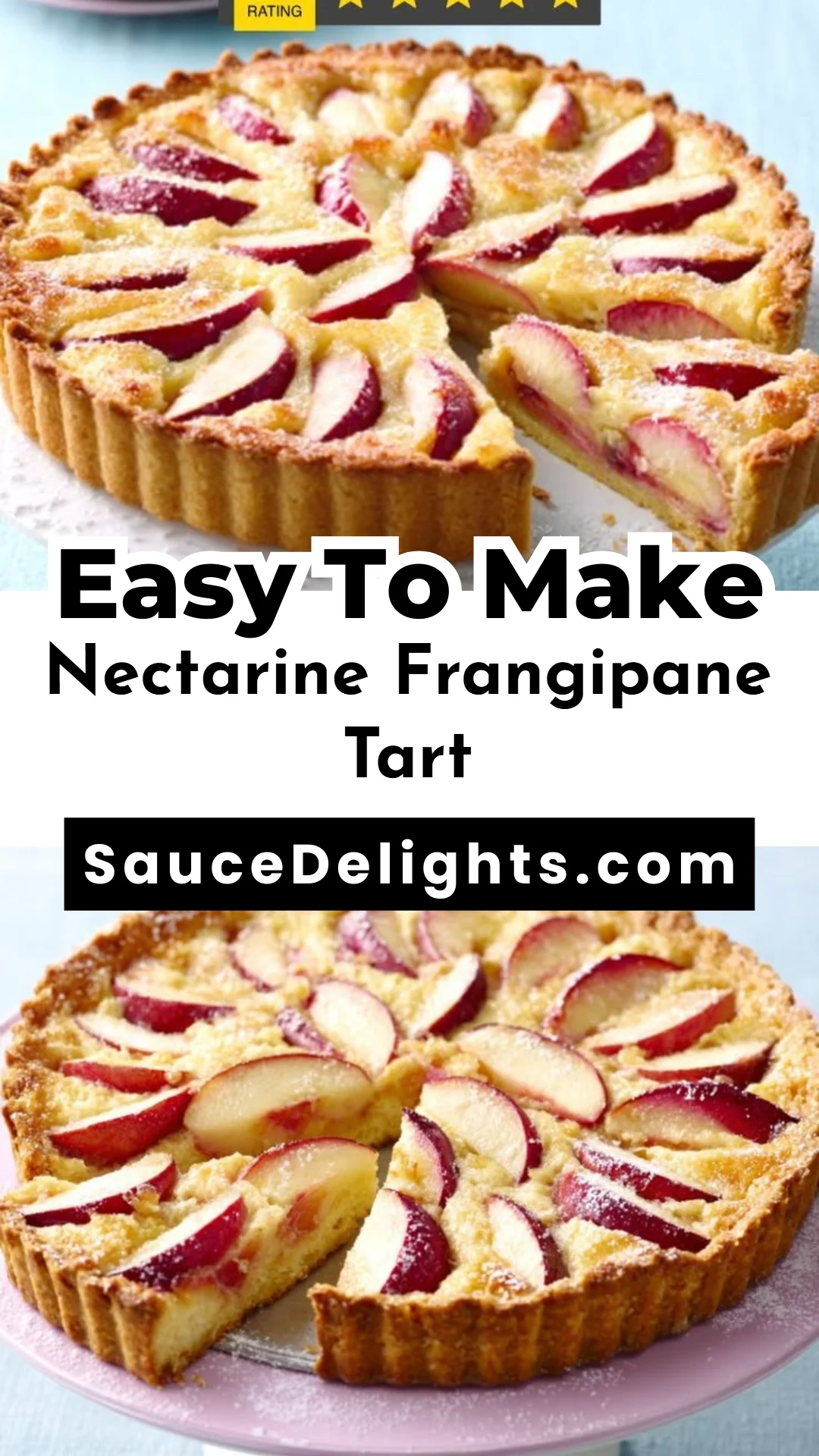Nectarine Frangipane Tart