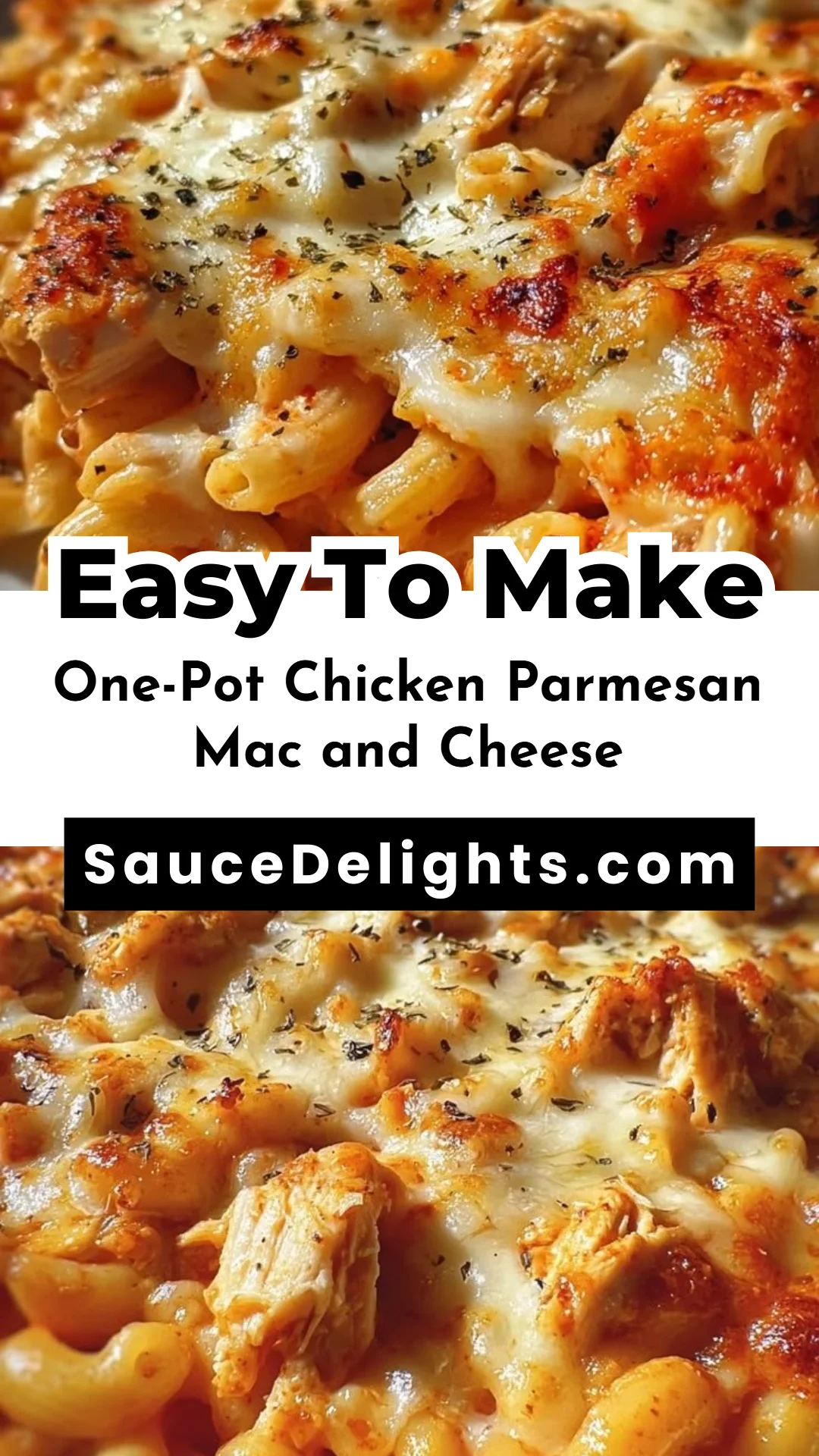 One-Pot Chicken Parmesan Mac and Cheese