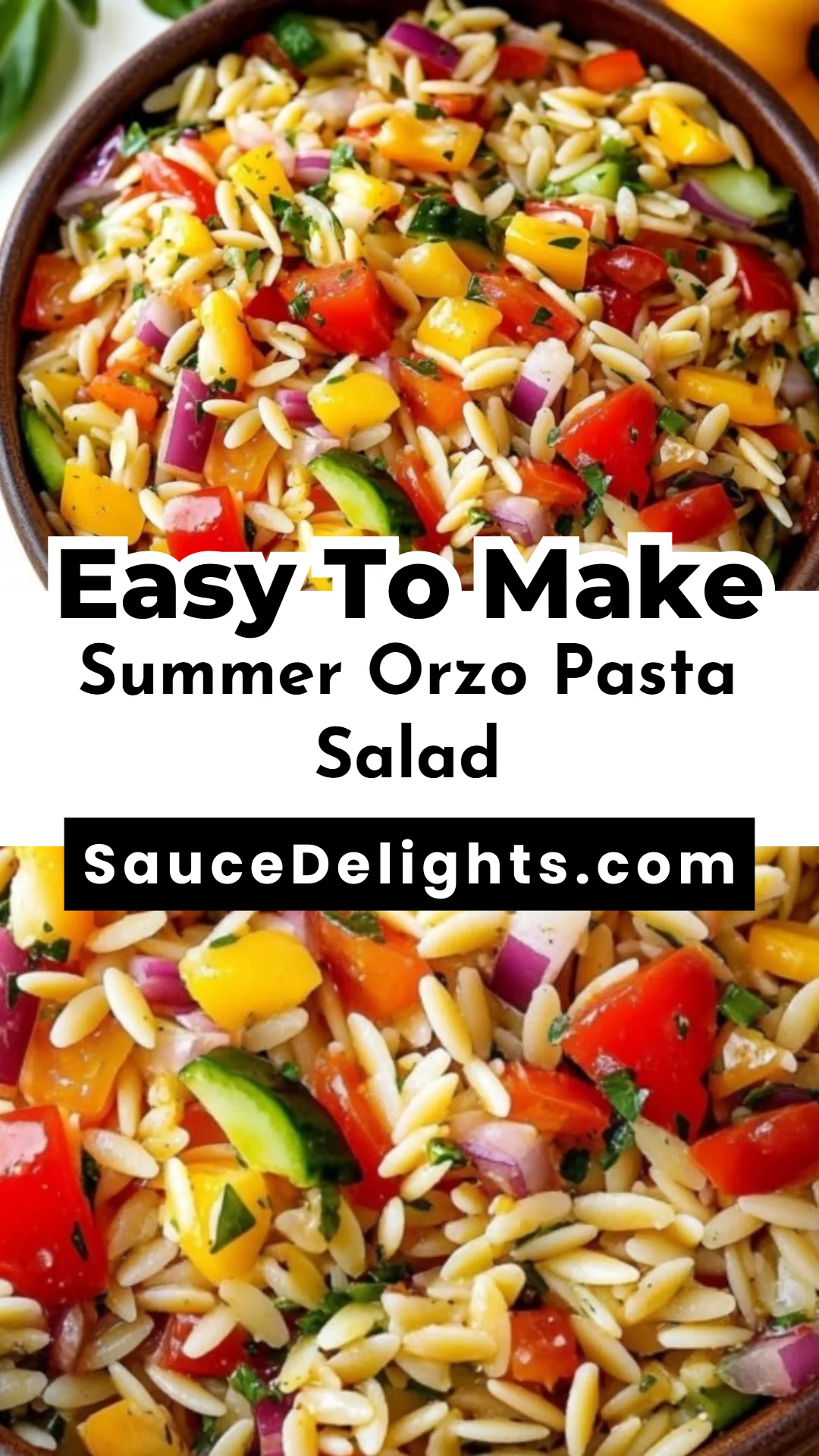 Summer Orzo Pasta Salad