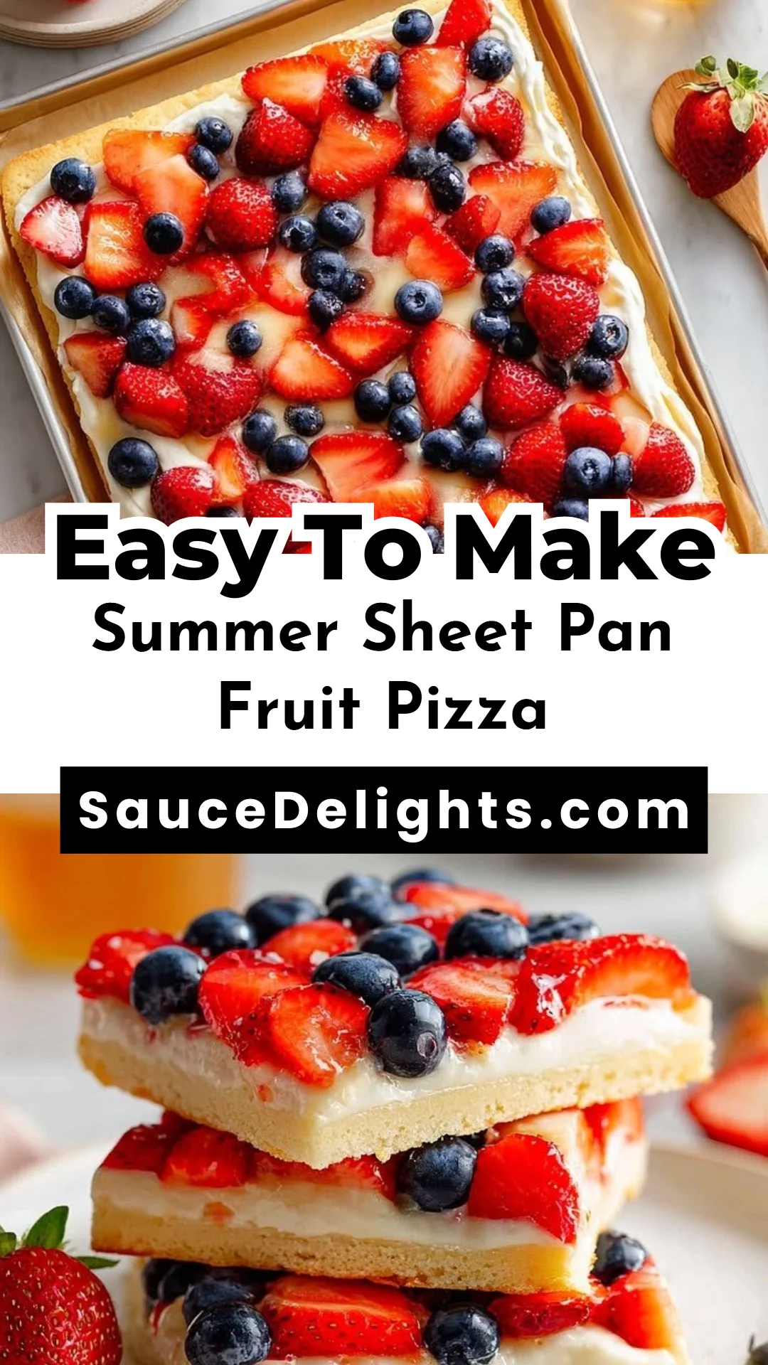 Summer Sheet Pan Fruit Pizza