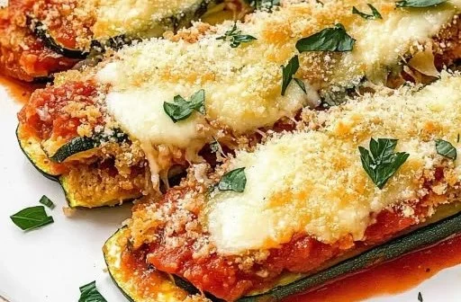 Three Cheese Zucchini Parmesan
