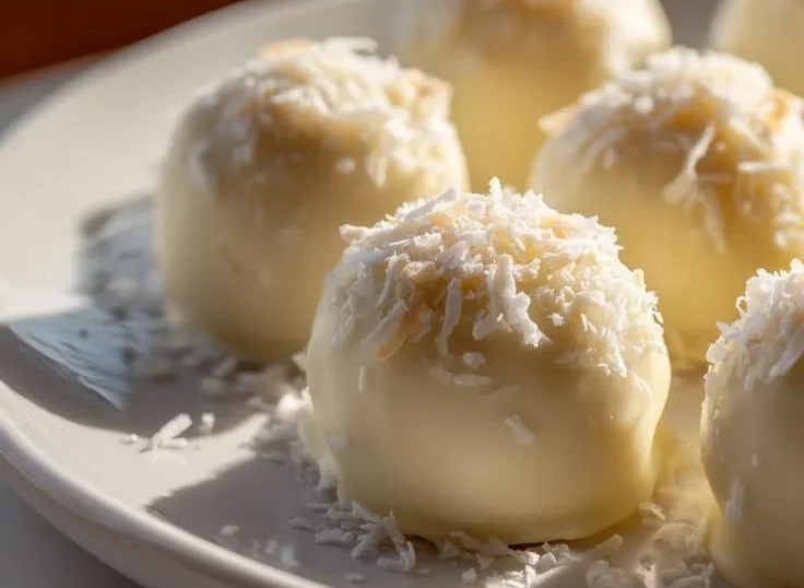 White Chocolate Snowball Truffles