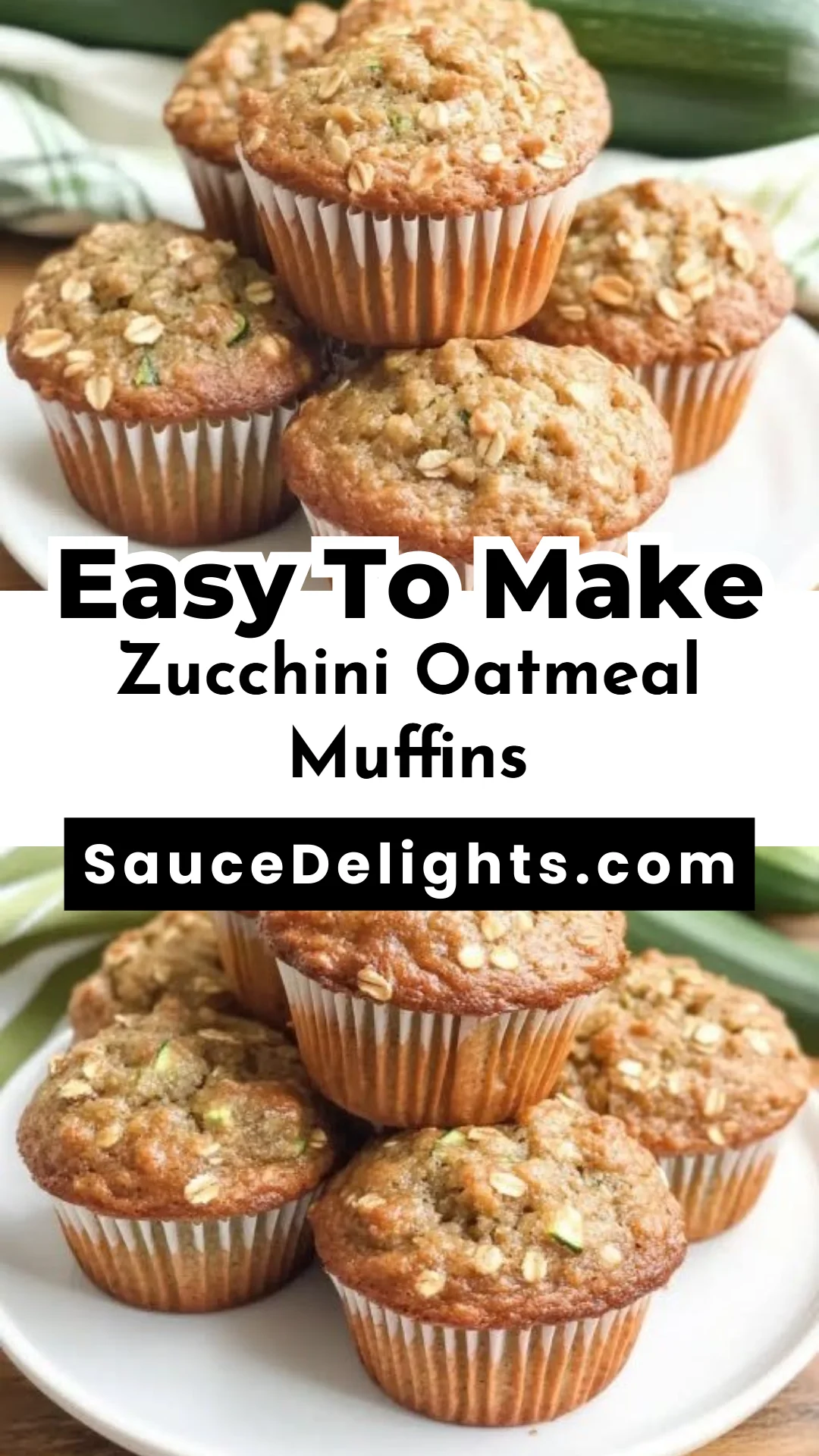 Zucchini Oatmeal Muffins