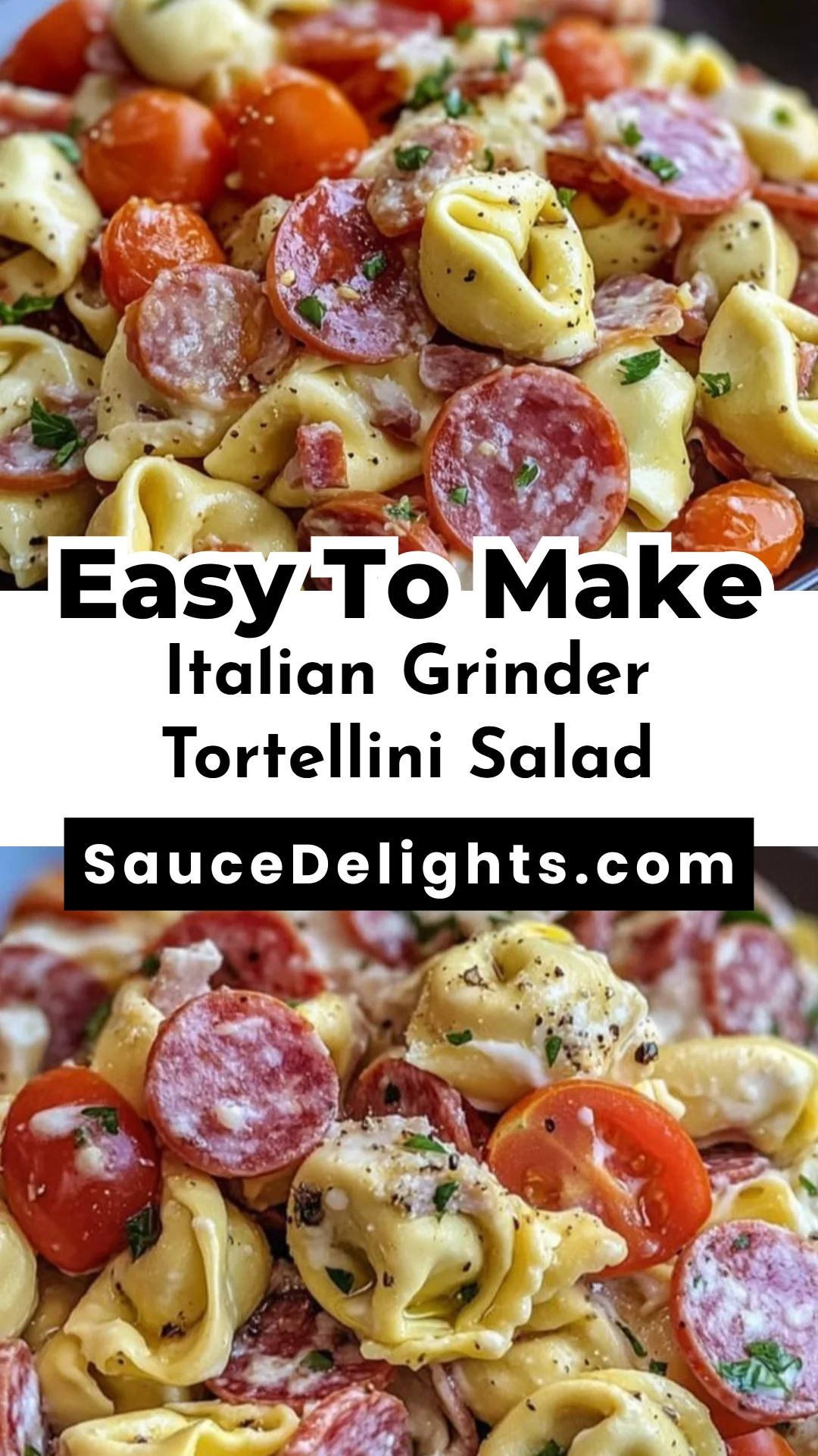 Italian Grinder Tortellini Salad