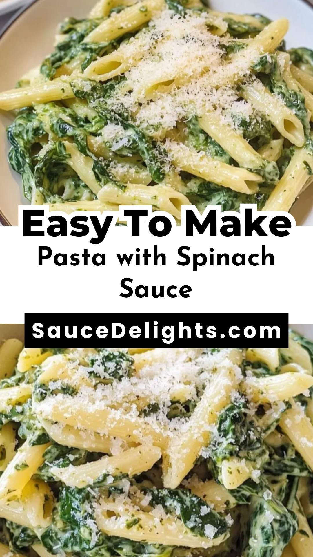 Pasta with Spinach Sauce