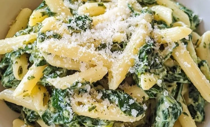 Pasta with Spinach Sauce