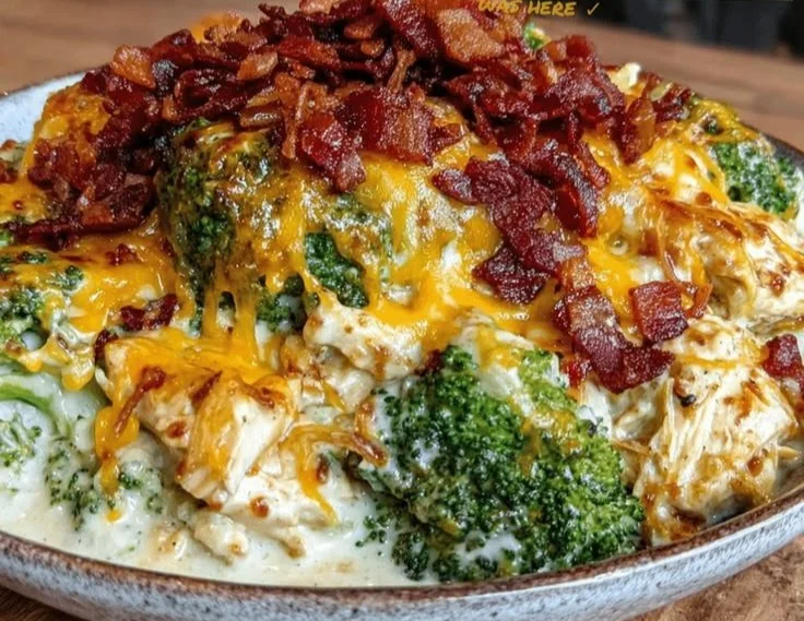 Delicious high-protein chicken casserole ready for meal prep