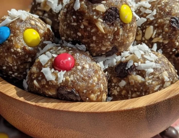 Homemade no-bake fiber energy balls, perfect for a healthy snack.