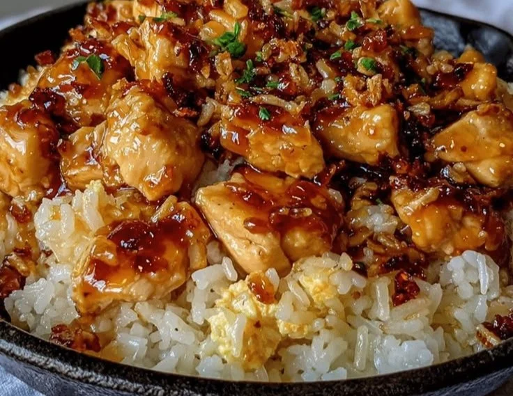 Easy One-Skillet Honey BBQ Chicken Rice for a quick dinner