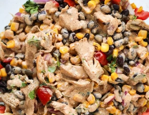 Delicious Southwestern Chicken Salad with fresh ingredients and vibrant colors