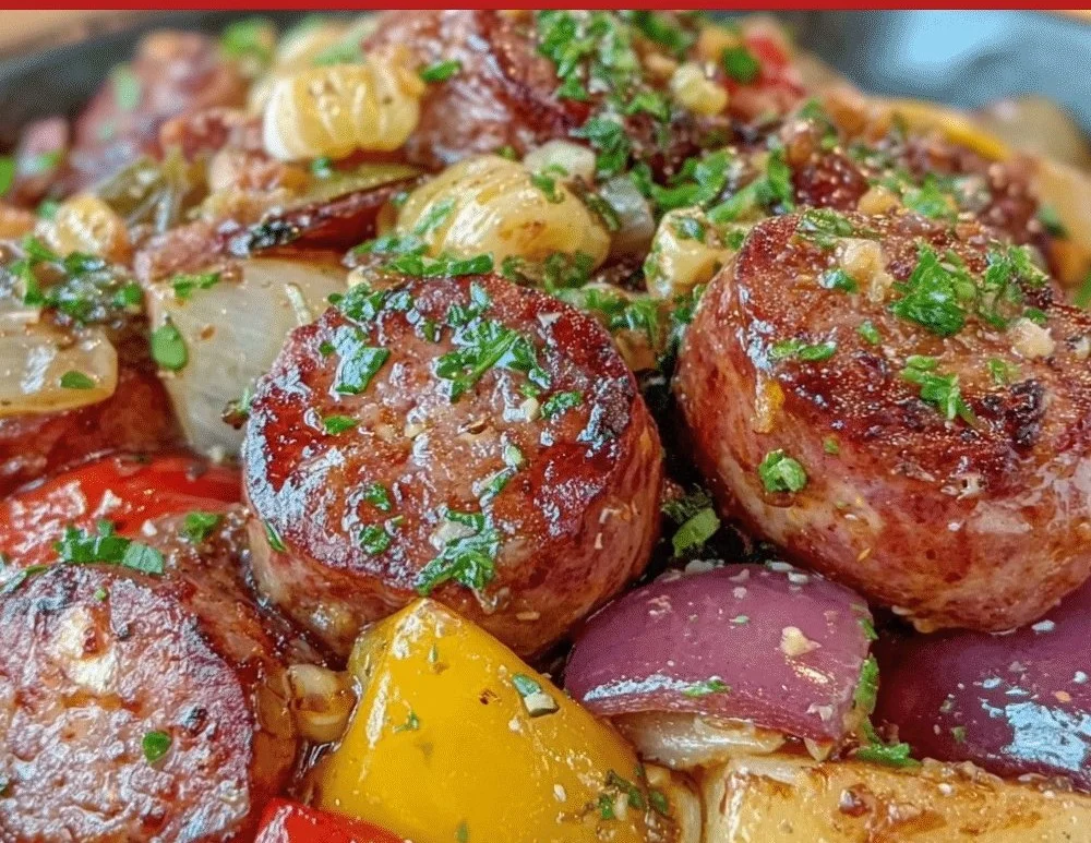 One-Skillet Summer Sausage Skillet meal ready in 10 minutes