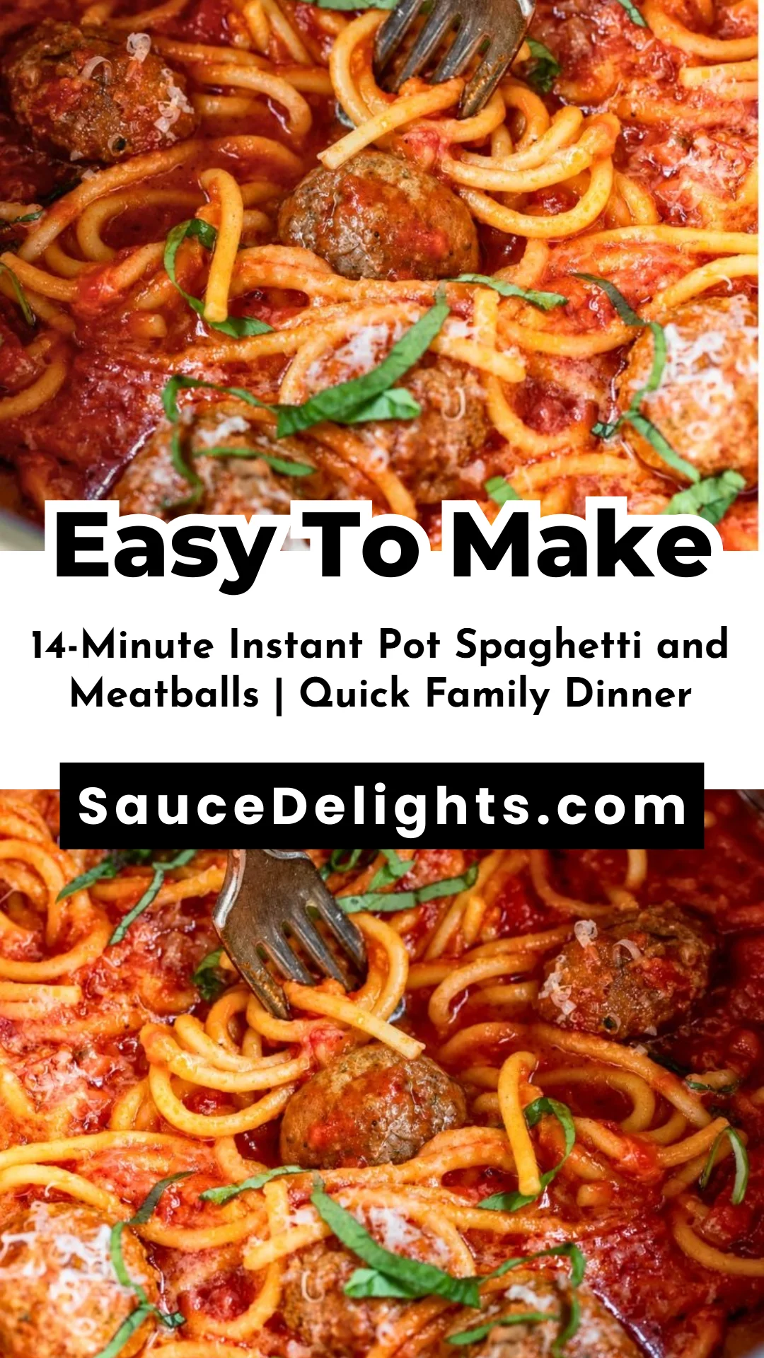 14-Minute Instant Pot Spaghetti and Meatballs | Quick Family Dinner