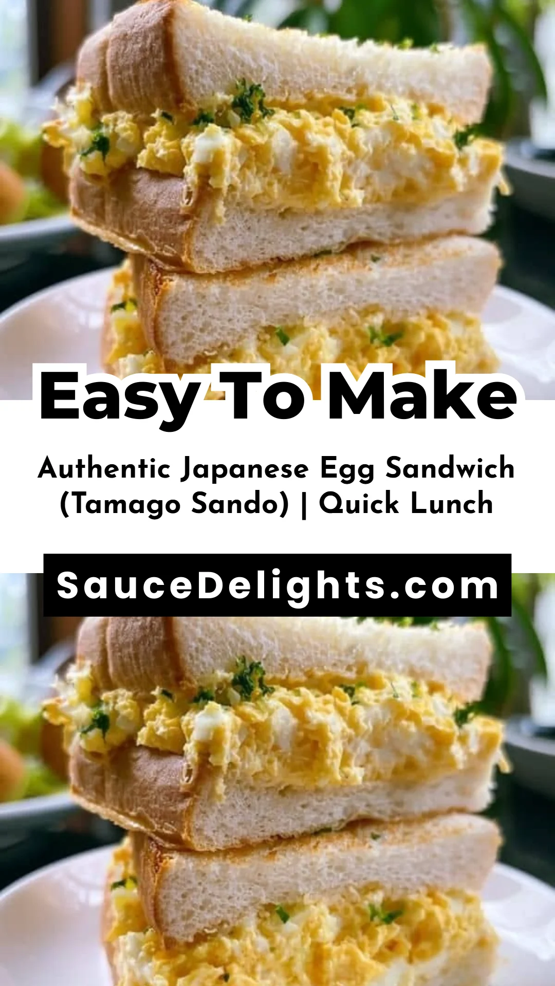 Authentic Japanese Egg Sandwich (Tamago Sando) | Quick Lunch