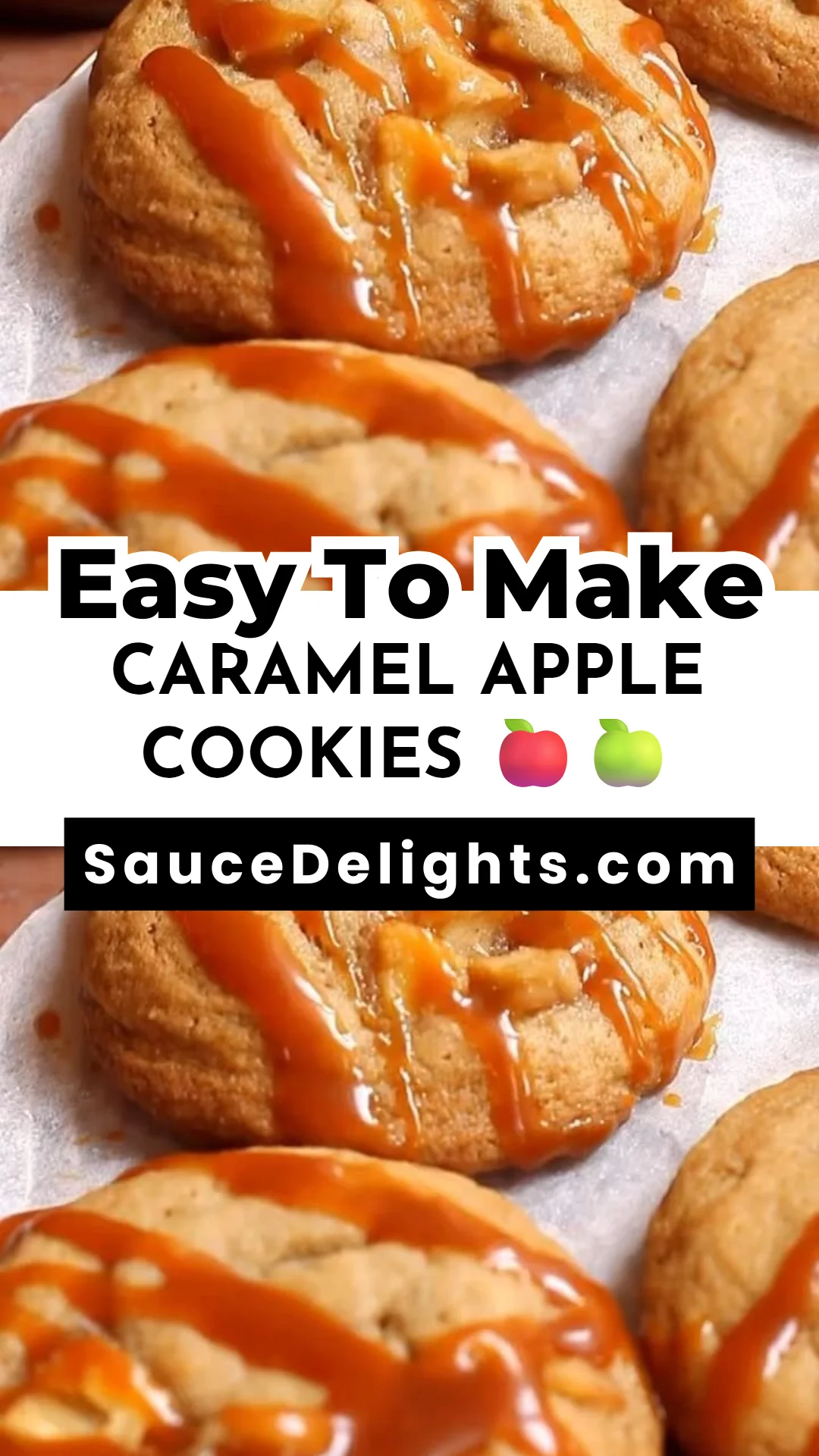 CARAMEL APPLE COOKIES 🍎🍏