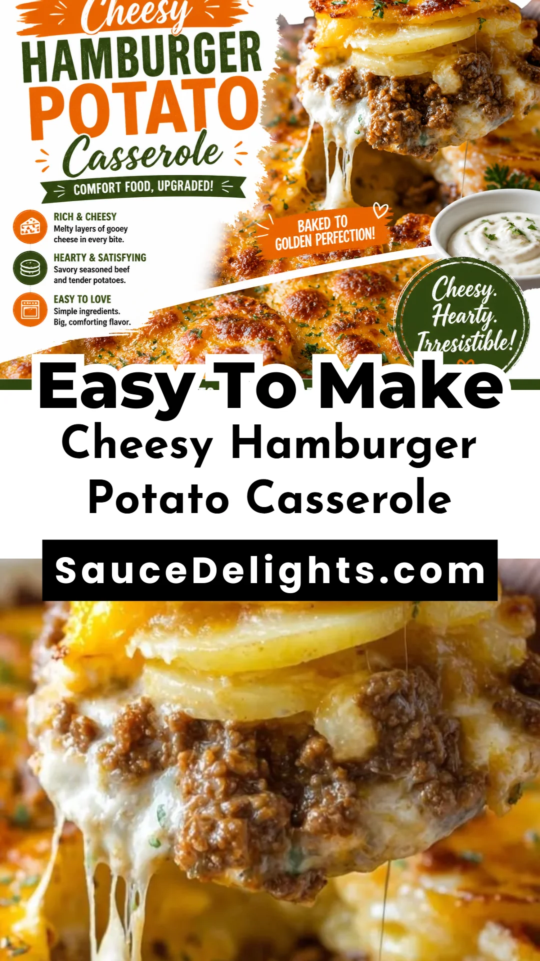 Cheesy Hamburger Potato Casserole