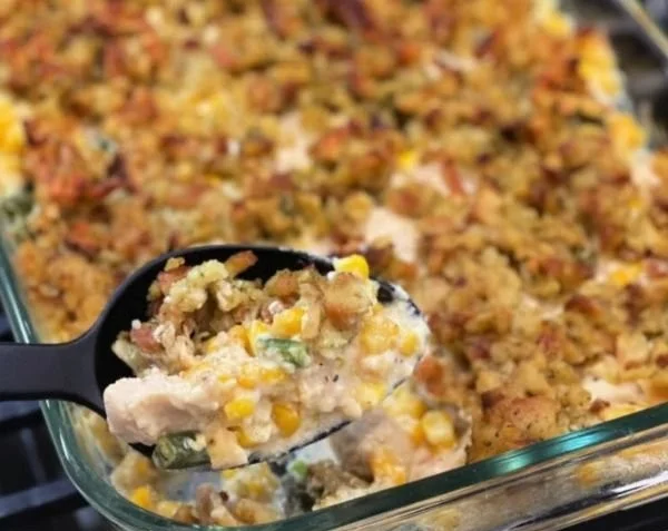 CHICKEN AND STUFFING CASSEROLE