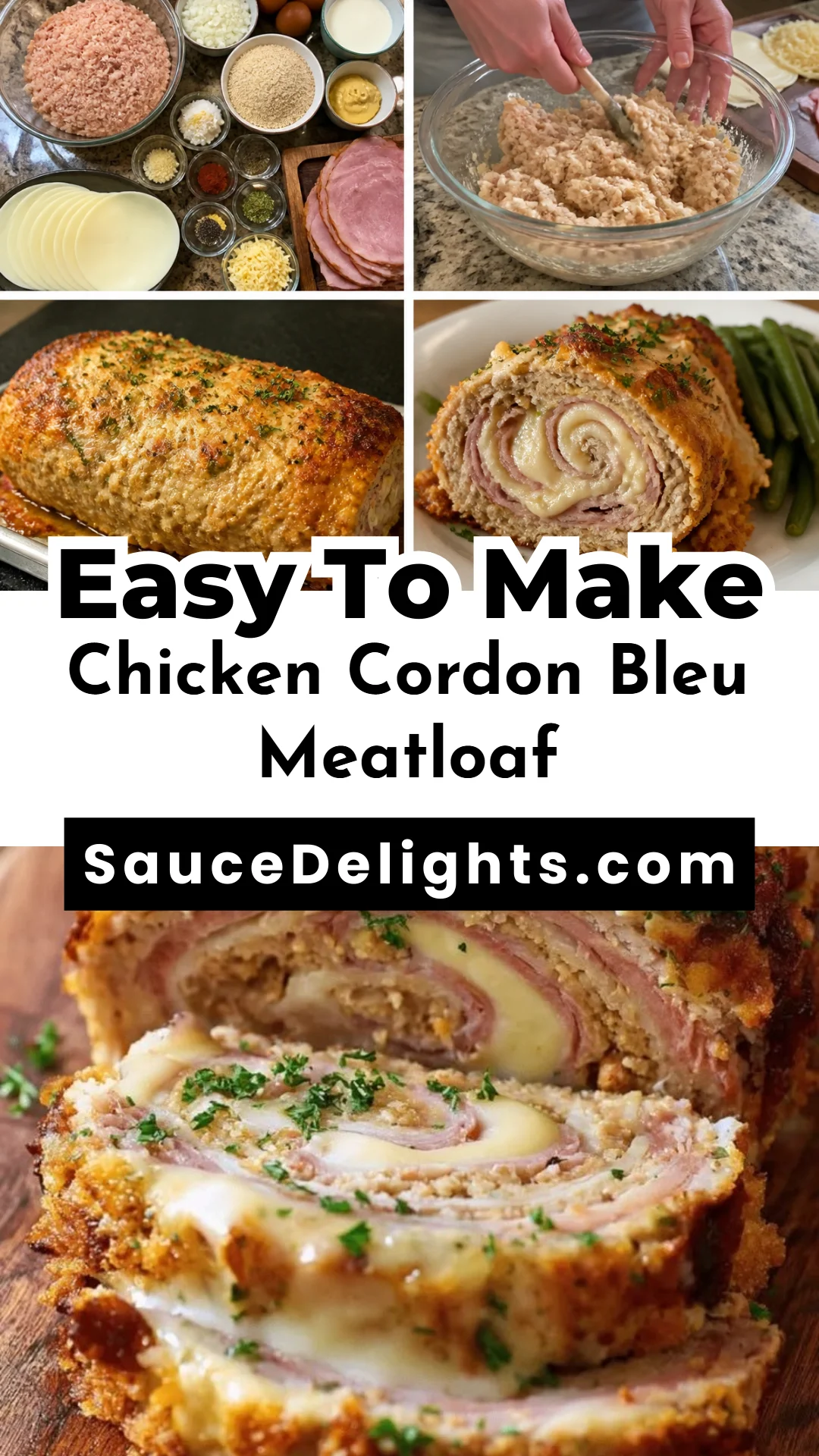 Chicken Cordon Bleu Meatloaf