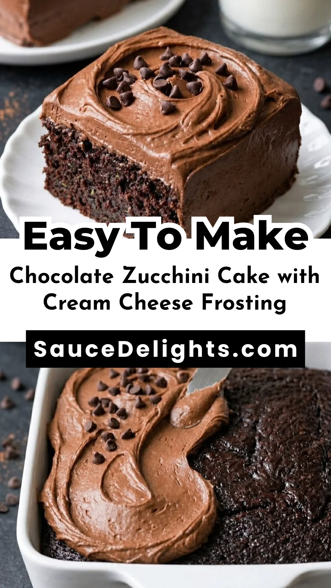 Chocolate Zucchini Cake with Cream Cheese Frosting