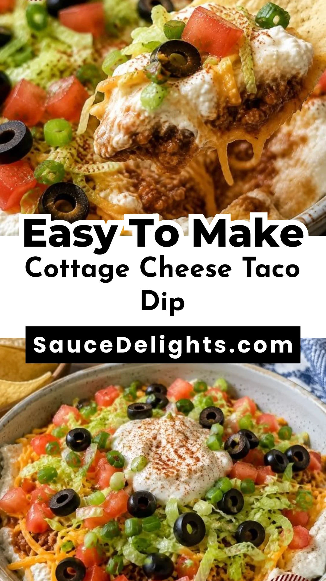 Cottage Cheese Taco Dip