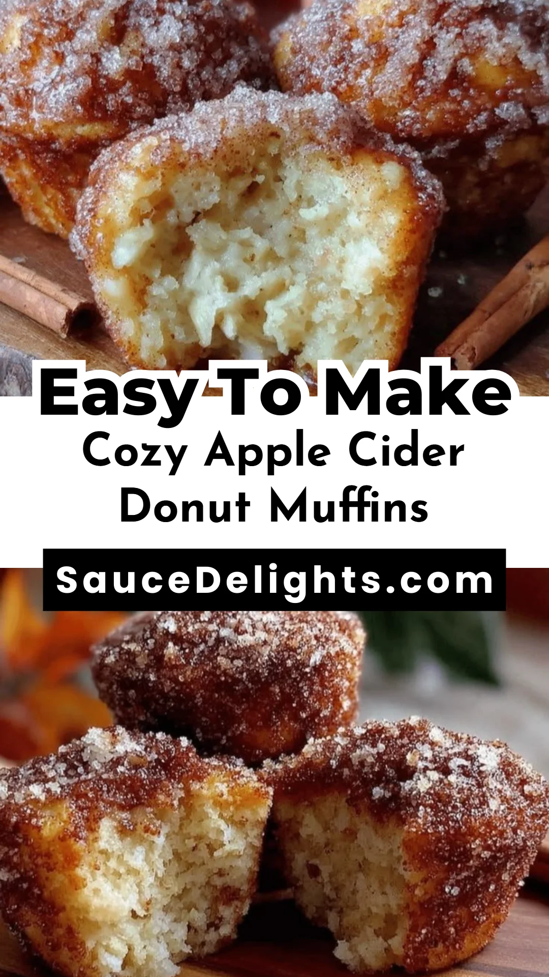 Cozy Apple Cider Donut Muffins